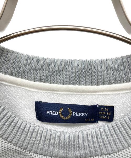 FRED PERRY（フレッドペリー）FRED PERRY (フレッドペリー) 切替メッシュスウェット グレー サイズ:UK10 B79-87,T160-166の古着・服飾アイテム