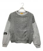 Hysteric Glamourヒステリックグラマー）の古着「ドッキングスウェット」｜グレー