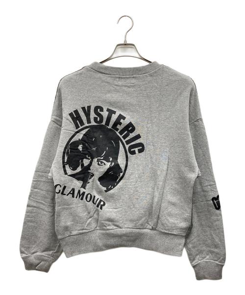 Hysteric Glamour（ヒステリックグラマー）Hysteric Glamour (ヒステリックグラマー) ドッキングスウェット グレー サイズ:FREEの古着・服飾アイテム