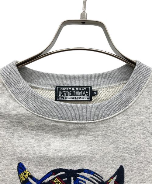 Hysteric Glamour（ヒステリックグラマー）Hysteric Glamour (ヒステリックグラマー) SEE NO EVIL刺繍 グレー サイズ:Sの古着・服飾アイテム