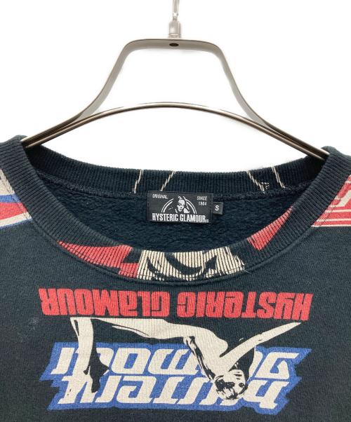 Hysteric Glamour（ヒステリックグラマー）Hysteric Glamour (ヒステリックグラマー) HYS BOX総柄スウェット ブラック サイズ:Sの古着・服飾アイテム