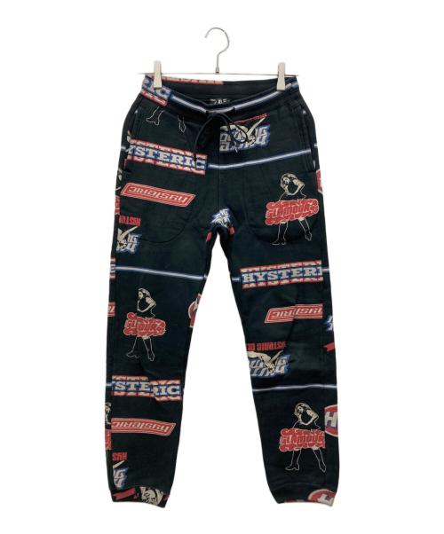Hysteric Glamour（ヒステリックグラマー）Hysteric Glamour (ヒステリックグラマー) HYS BOX総柄スウェットパンツ ブラック サイズ:Sの古着・服飾アイテム