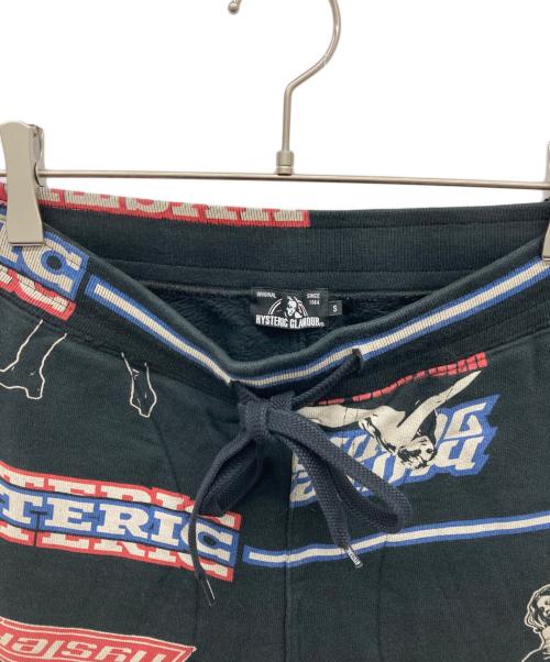 Hysteric Glamour（ヒステリックグラマー）Hysteric Glamour (ヒステリックグラマー) HYS BOX総柄スウェットパンツ ブラック サイズ:Sの古着・服飾アイテム