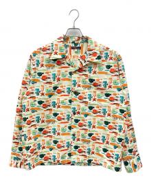 Sun Surf（サンサーフ）の古着「LONG SLEEVE OP COTTON FLANNEL "UNDER THE SEA"」｜ホワイト
