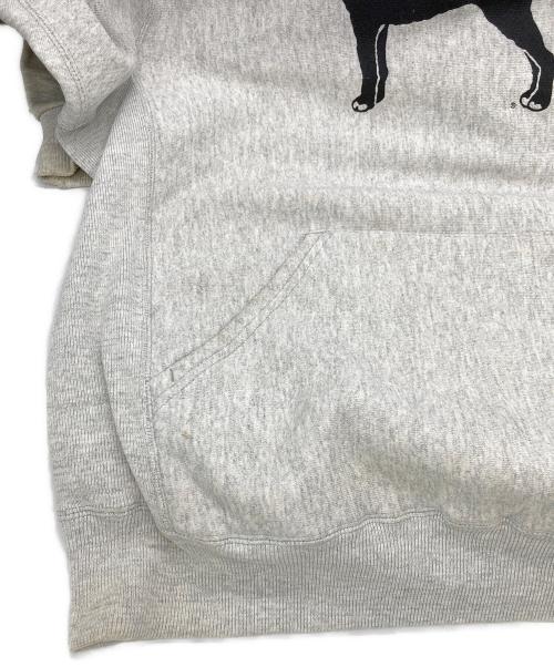 THE BLACK DOG（ブラックドッグ）THE BLACK DOG (ブラックドッグ) プリントパーカー グレー サイズ:XLの古着・服飾アイテム