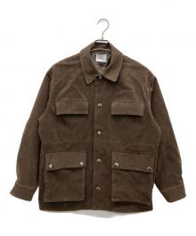 MIESROHE（ミースロエ）の古着「ステンカラーカバーオール」｜ブラウン