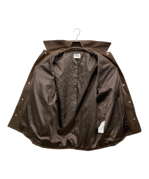 MIESROHE（ミースロエ）MIESROHE (ミースロエ) ステンカラーカバーオール ブラウンの古着・服飾アイテム