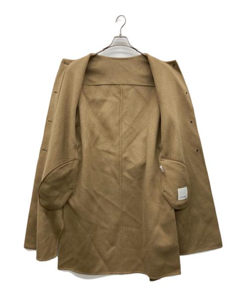 KUME（クメ）KUME (クメ) Handmade Cashmere Blend Muffler Coat ブラウン サイズ:なしの古着・服飾アイテム