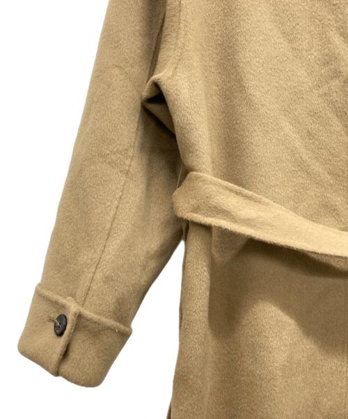 KUME（クメ）KUME (クメ) Handmade Cashmere Blend Muffler Coat ブラウン サイズ:なしの古着・服飾アイテム