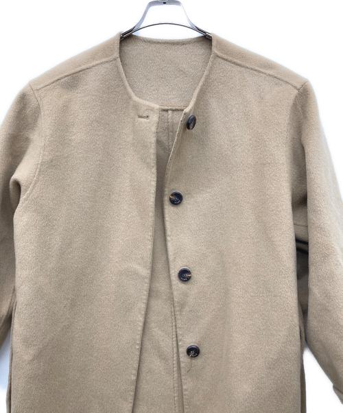 KUME（クメ）KUME (クメ) Handmade Cashmere Blend Muffler Coat ブラウン サイズ:なしの古着・服飾アイテム