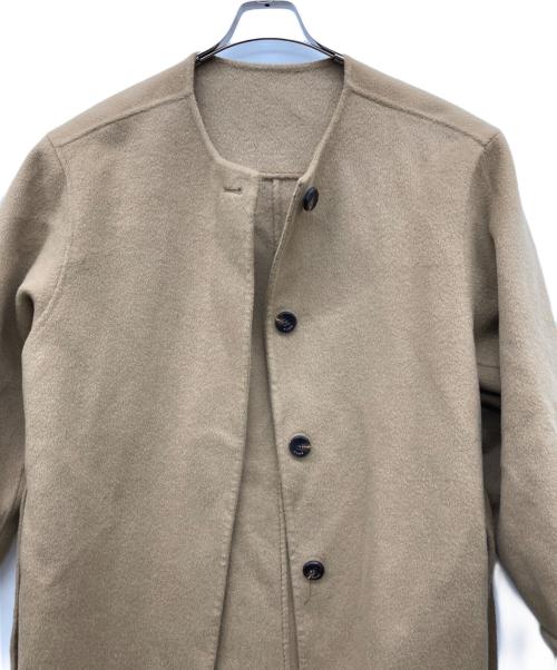 KUME（クメ）KUME (クメ) Handmade Cashmere Blend Muffler Coat ブラウン サイズ:なしの古着・服飾アイテム