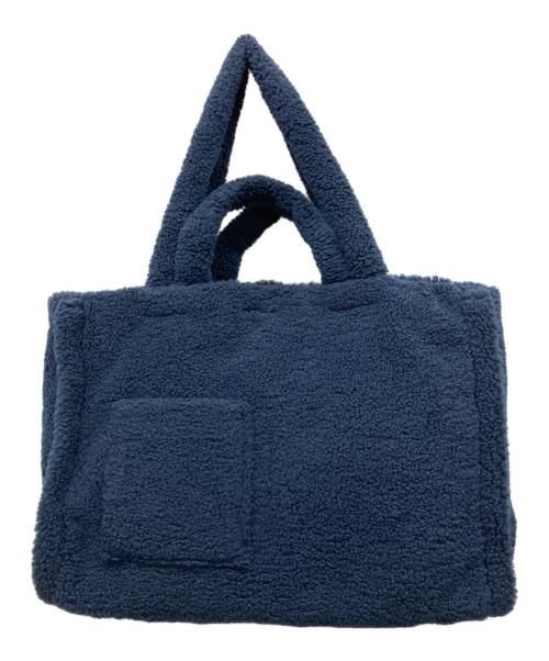 DECOLLTE（デコルテ）DECOLLTE (デコルテ) ボアトートバッグ ネイビーの古着・服飾アイテム