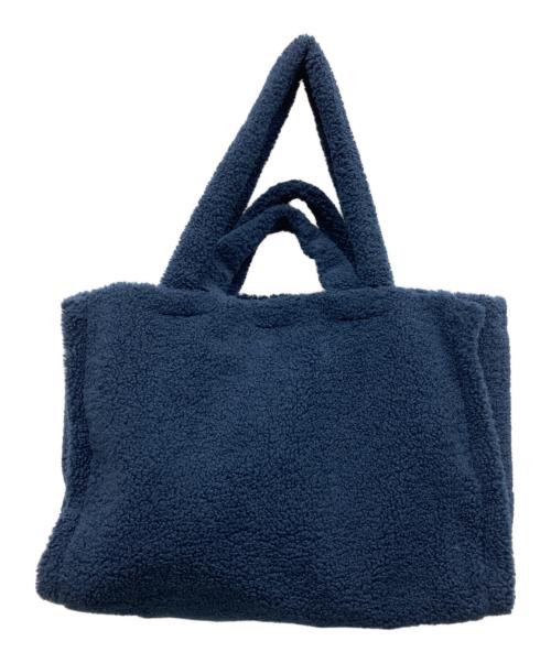 DECOLLTE（デコルテ）DECOLLTE (デコルテ) ボアトートバッグ ネイビーの古着・服飾アイテム