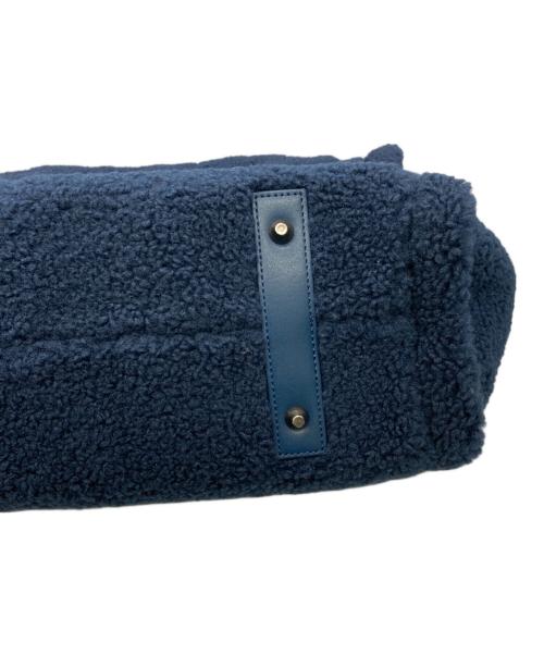 DECOLLTE（デコルテ）DECOLLTE (デコルテ) ボアトートバッグ ネイビーの古着・服飾アイテム