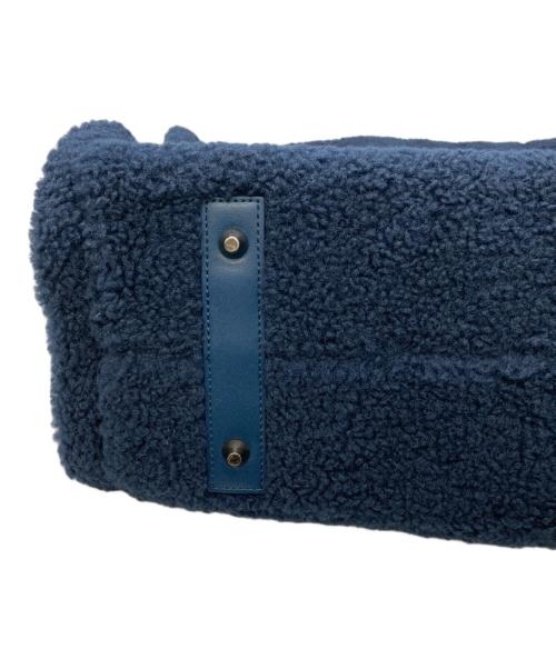 DECOLLTE（デコルテ）DECOLLTE (デコルテ) ボアトートバッグ ネイビーの古着・服飾アイテム