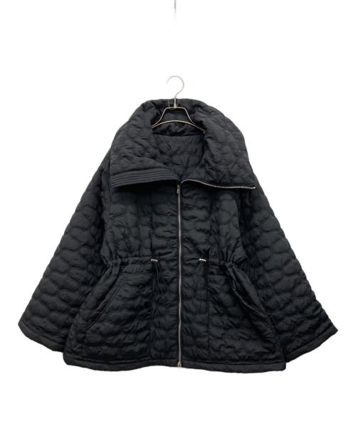 EN NEUME（エン ノイム）EN NEUME (エン ノイム) Big Collar Quilted Jacket ブラック サイズ:Fの古着・服飾アイテム