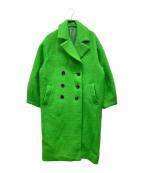 LAEMUSEラエミューズ）の古着「WOOL MIX COCOON LONG COAT」｜グリーン