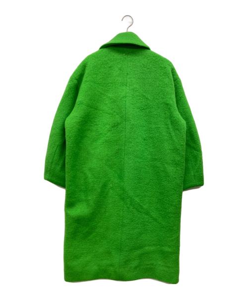 LAEMUSE（ラエミューズ）LAEMUSE (ラエミューズ) WOOL MIX COCOON LONG COAT グリーン サイズ:Ｍの古着・服飾アイテム