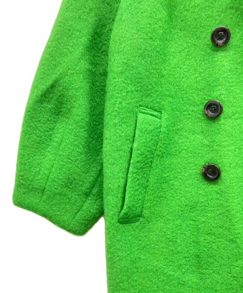 LAEMUSE（ラエミューズ）LAEMUSE (ラエミューズ) WOOL MIX COCOON LONG COAT グリーン サイズ:Ｍの古着・服飾アイテム
