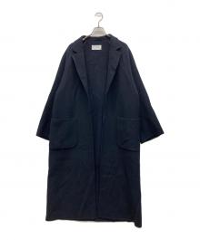 ETRE TOKYO（エトレトウキョウ）の古着「リバーストールロングコート」｜ネイビー