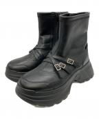 ）の古着「ベルテッドジップブーツ」｜ブラック