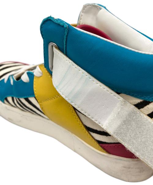 Hysteric Glamour（ヒステリックグラマー）Hysteric Glamour (ヒステリックグラマー) ゼブラハイカットスニーカー ホワイト サイズ:24の古着・服飾アイテム