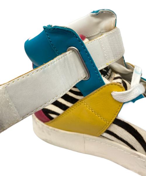 Hysteric Glamour（ヒステリックグラマー）Hysteric Glamour (ヒステリックグラマー) ゼブラハイカットスニーカー ホワイト サイズ:24の古着・服飾アイテム