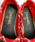 中古・古着 CHANEL (シャネル) ツイード エスパドリーユ レッド サイズ:37C：45000円