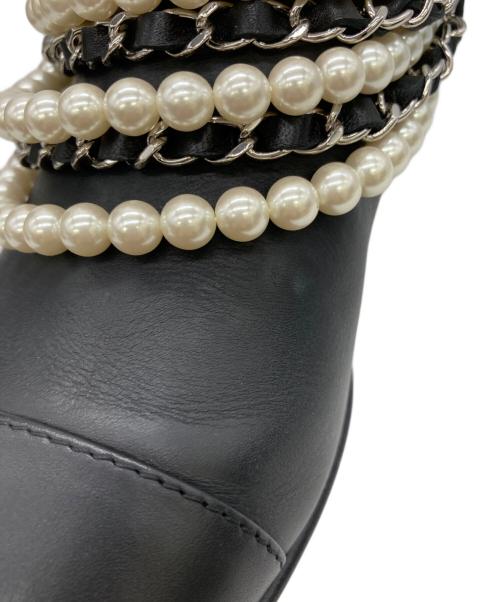 CHANEL（シャネル）CHANEL (シャネル) ショートブーツ ブラック サイズ:37Cの古着・服飾アイテム