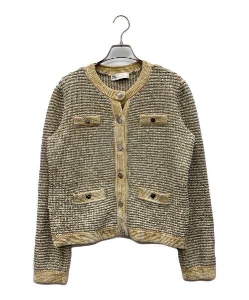 TORY BURCH（トリーバーチ）TORY BURCH (トリーバーチ) ツイードケンドラカーディガン ベージュ サイズ:Sの古着・服飾アイテム
