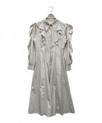 CELFORDセルフォード）の古着「ラッフルフリルワンピース」｜ベージュ