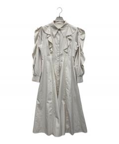 中古・古着通販】Rene (ルネ) ベロアワンピース ネイビー サイズ:36