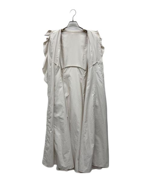 CELFORD（セルフォード）CELFORD (セルフォード) ラッフルフリルワンピース ベージュ サイズ:36の古着・服飾アイテム