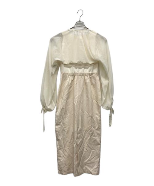 FRAY ID（フレイ アイディー）FRAY ID (フレイ アイディー) ボレロ付きコンビワンピース ベージュ サイズ:ONE SIZEの古着・服飾アイテム