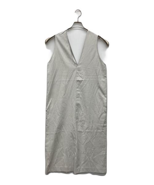 theory（セオリー）theory (セオリー) リネン混ノースリーブワンピース グレー サイズ:Sの古着・服飾アイテム