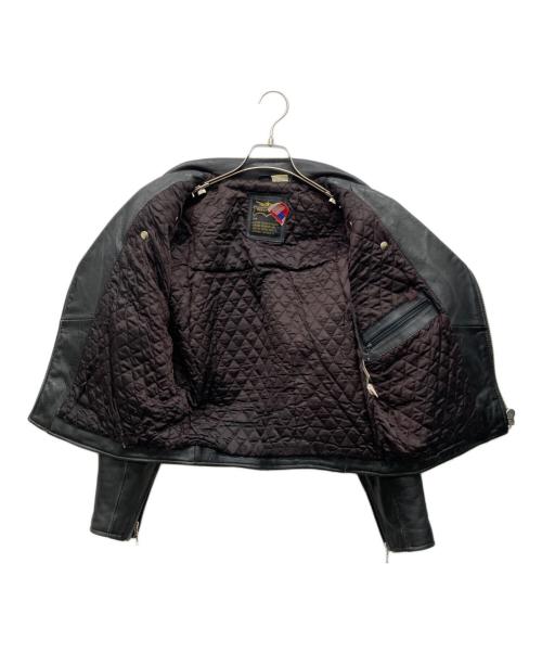 HUMAN BING（ヒューマンビーング）HUMAN BING (ヒューマンビーング) レザーライダースジャケット ブラック サイズ:SMALLの古着・服飾アイテム
