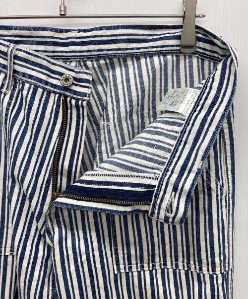 MOMOTARO JEANS（桃太郎ジーンズ）MOMOTARO JEANS (桃太郎ジーンズ) ヒッコリーパンツ ホワイト サイズ:W32の古着・服飾アイテム