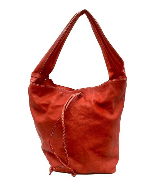 CHRISTIAN PEAU（クリスチャンポー）CHRISTIAN PEAU (クリスチャンポー) レザーショルダーバッグ レッドの古着・服飾アイテム