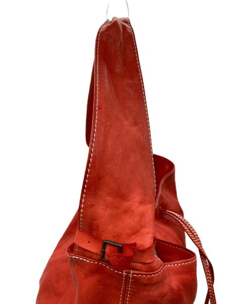 CHRISTIAN PEAU（クリスチャンポー）CHRISTIAN PEAU (クリスチャンポー) レザーショルダーバッグ レッドの古着・服飾アイテム