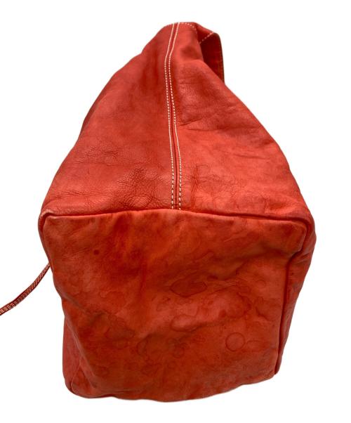 CHRISTIAN PEAU（クリスチャンポー）CHRISTIAN PEAU (クリスチャンポー) レザーショルダーバッグ レッドの古着・服飾アイテム