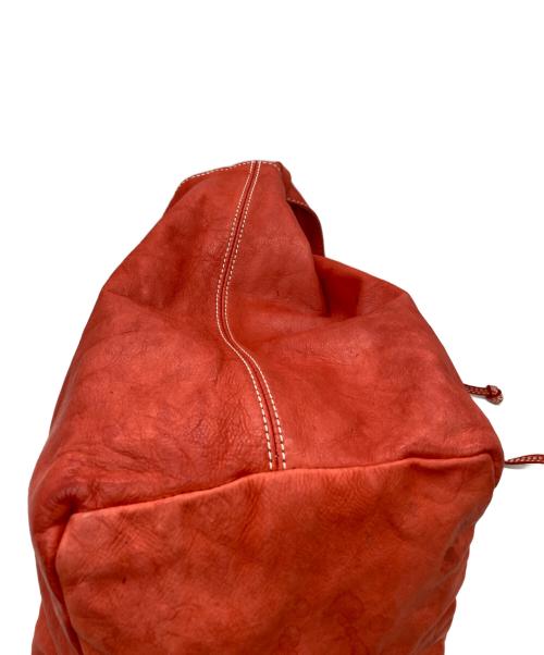 CHRISTIAN PEAU（クリスチャンポー）CHRISTIAN PEAU (クリスチャンポー) レザーショルダーバッグ レッドの古着・服飾アイテム