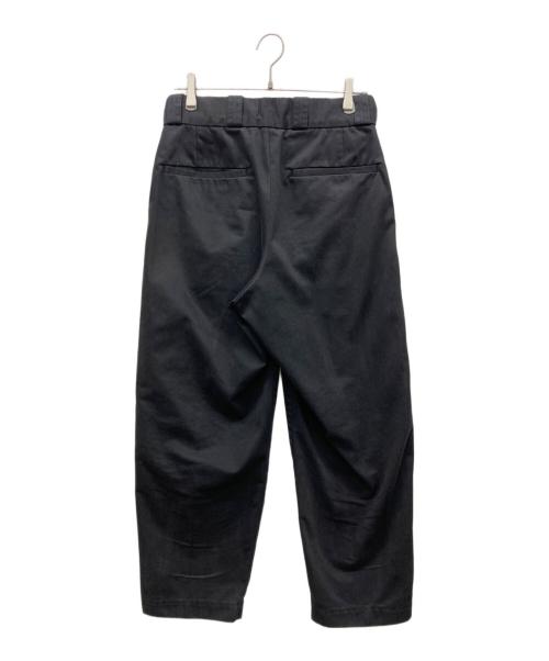 CAHLUMN（カウラム）CAHLUMN (カウラム) TC Twill 1 Tuck Pants グレー サイズ:Mの古着・服飾アイテム