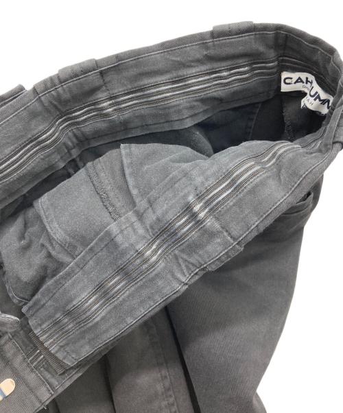 CAHLUMN（カウラム）CAHLUMN (カウラム) TC Twill 1 Tuck Pants グレー サイズ:Mの古着・服飾アイテム