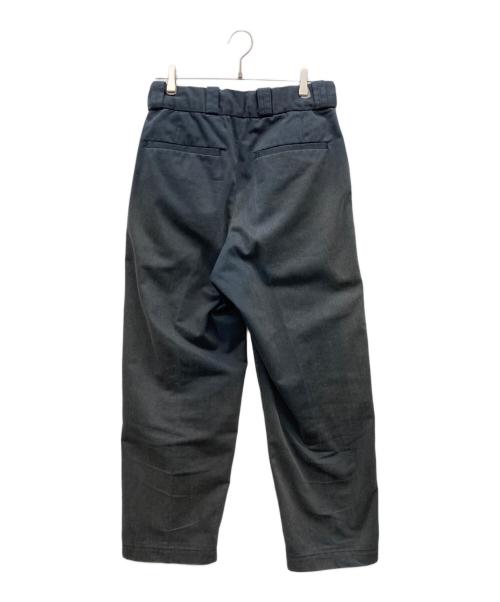 CAHLUMN（カウラム）CAHLUMN (カウラム) TC Twill 1 Tuck Pants グレー サイズ:Lの古着・服飾アイテム