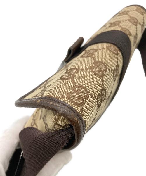 GUCCI（グッチ）GUCCI (グッチ) GGキャンバスウエストポーチ ベージュの古着・服飾アイテム