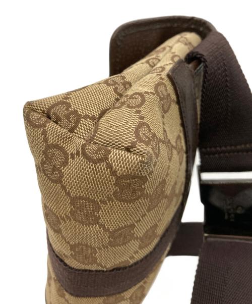 GUCCI（グッチ）GUCCI (グッチ) GGキャンバスウエストポーチ ベージュの古着・服飾アイテム