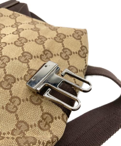 GUCCI（グッチ）GUCCI (グッチ) GGキャンバスウエストポーチ ベージュの古着・服飾アイテム