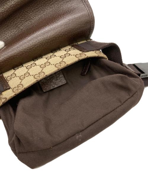 GUCCI（グッチ）GUCCI (グッチ) GGキャンバスウエストポーチ ベージュの古着・服飾アイテム