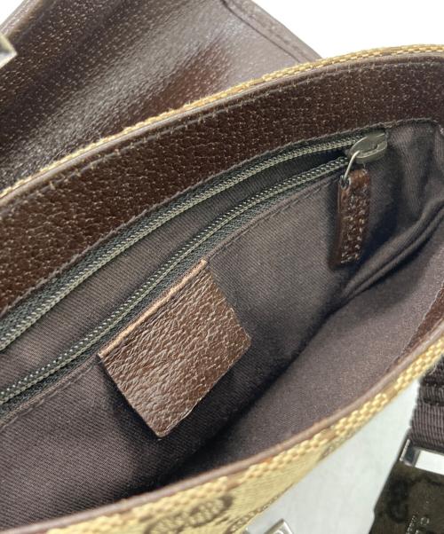 GUCCI（グッチ）GUCCI (グッチ) GGキャンバスウエストポーチ ベージュの古着・服飾アイテム