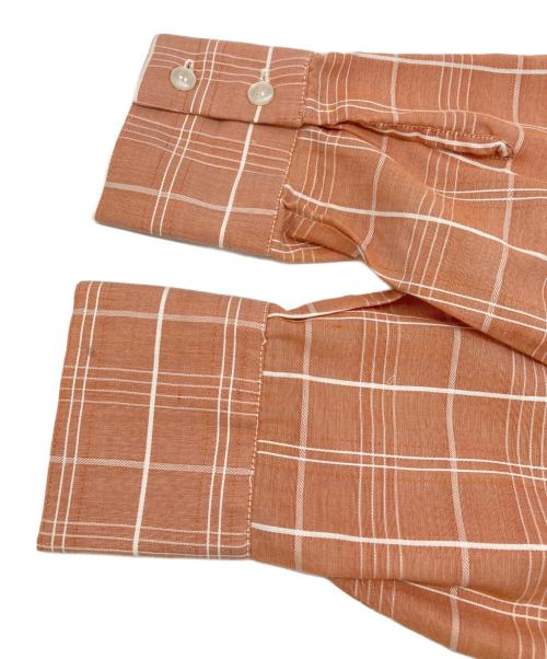 Sears（シアーズ）Sears (シアーズ) 襟芯チェックシャツ ベージュ サイズ:15 M 15-1/2の古着・服飾アイテム